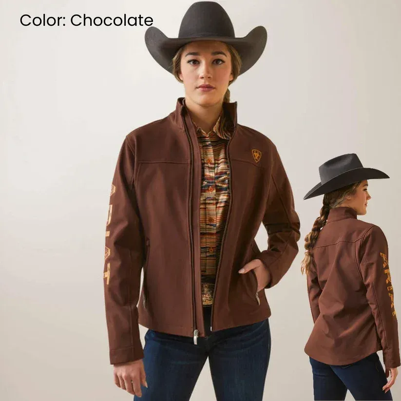 Chocolate Ariat soft-shell jacket