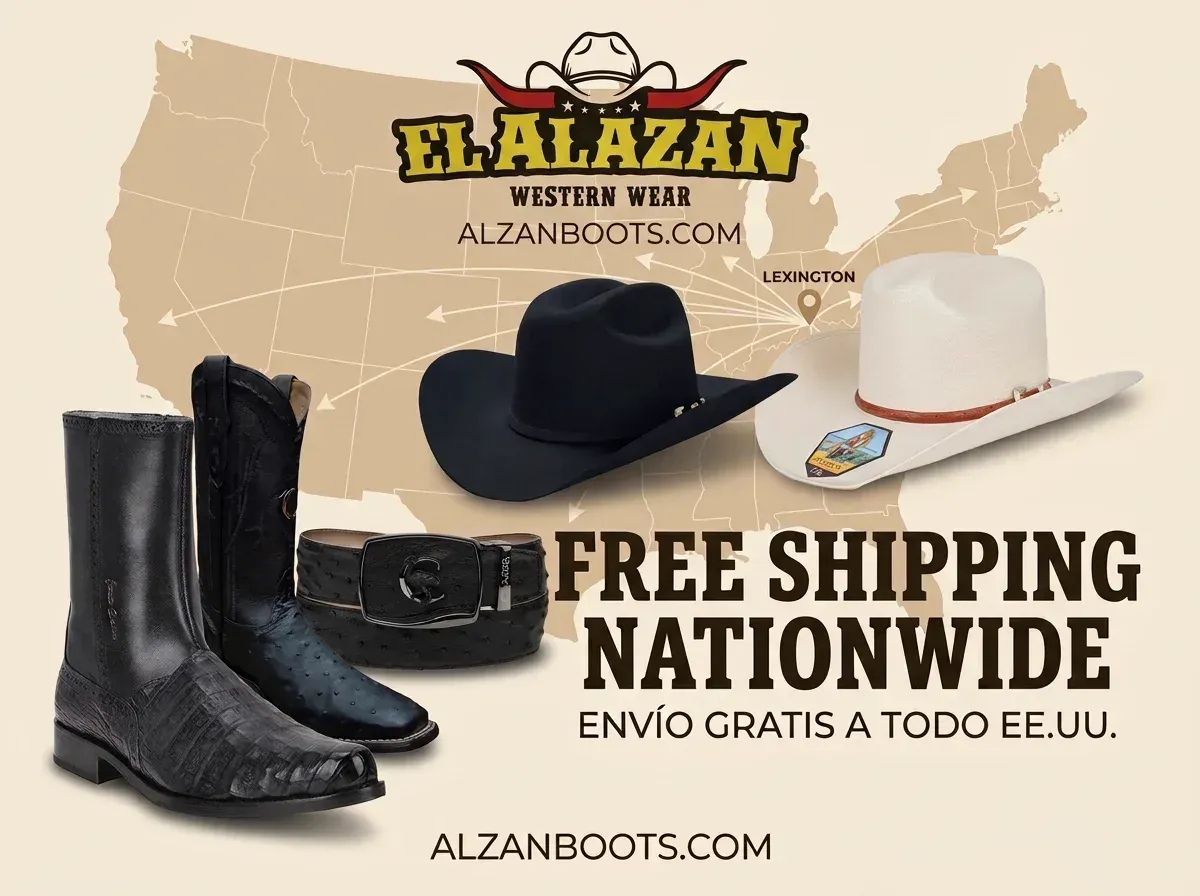 Free shipping nationwide on AlzanBoots.com orders